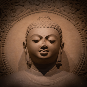 Buddhas ansikte - Sarnath museum